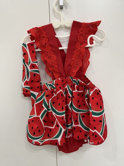 Бебешки комплект “Диня” – рокличка с панделка