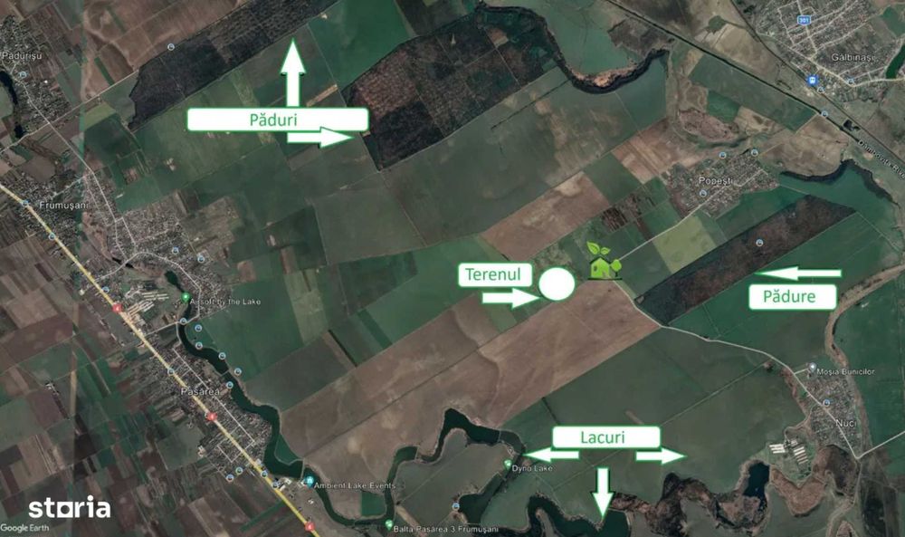 Teren UNIC P+2 mixt | Frumușani–Vasilati | Proiect dezvoltare