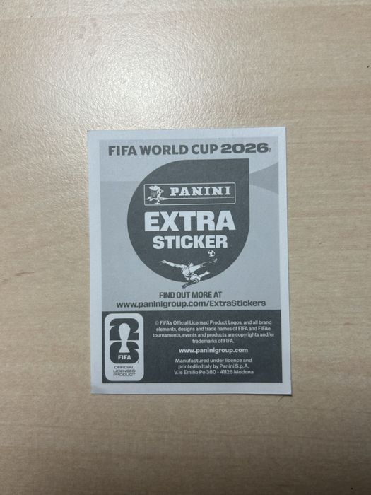 Haaland бронз panini екстра стикер