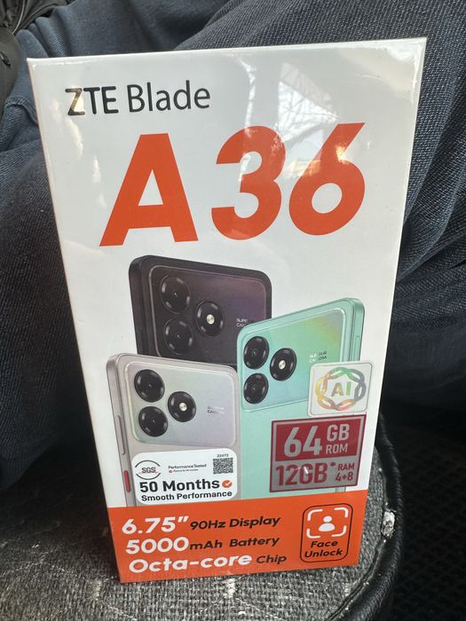 Продам новый телефон ZTE Blade A36