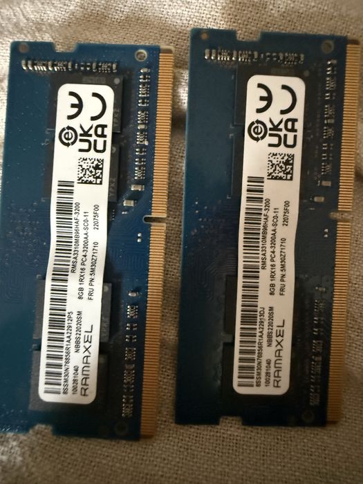 Memorie ram notebook lenovo 16gb 2x8gb 3200mhz cl20/22