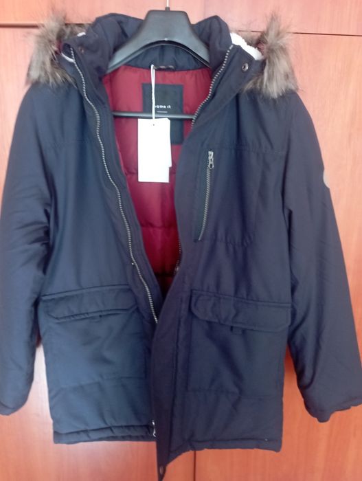 Зимно яке тъмно синьо