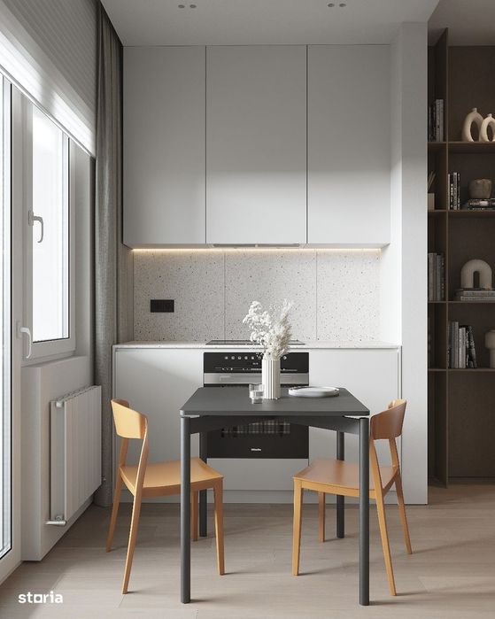 Apartament cu 2 camere, bucatarie open-space, Metrou Berceni, 61mp, Et