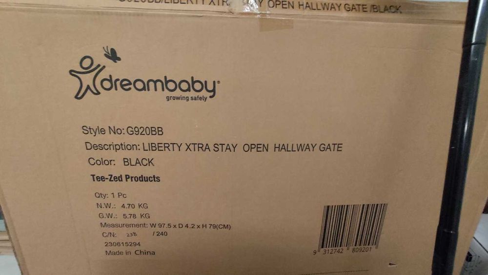 Предпазна решетка Dreambaby Libery extra подходяща за деца и кучета