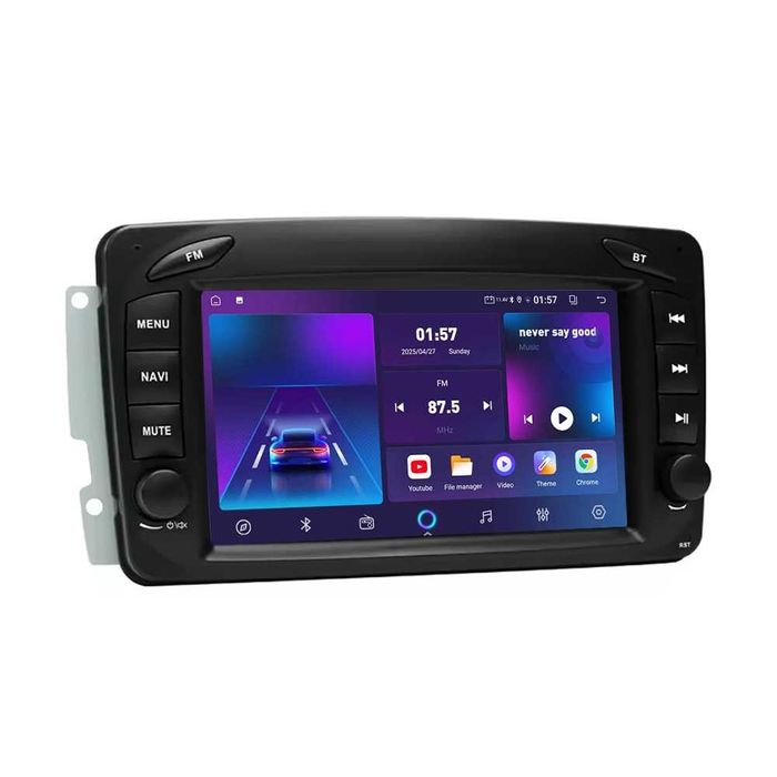 7-инчова мултимедия Mercedes CCLK W168 W209 2000–2008 Android Carplay