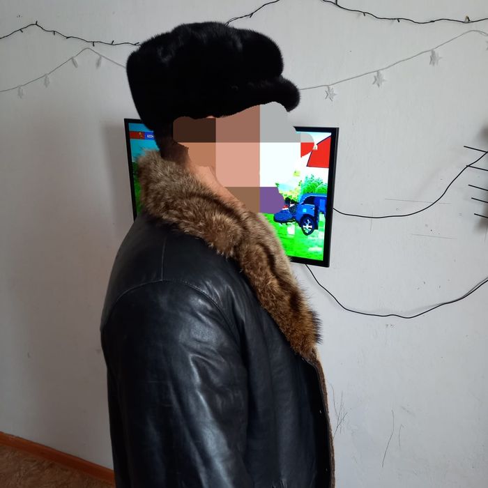 Дубленка кожаный