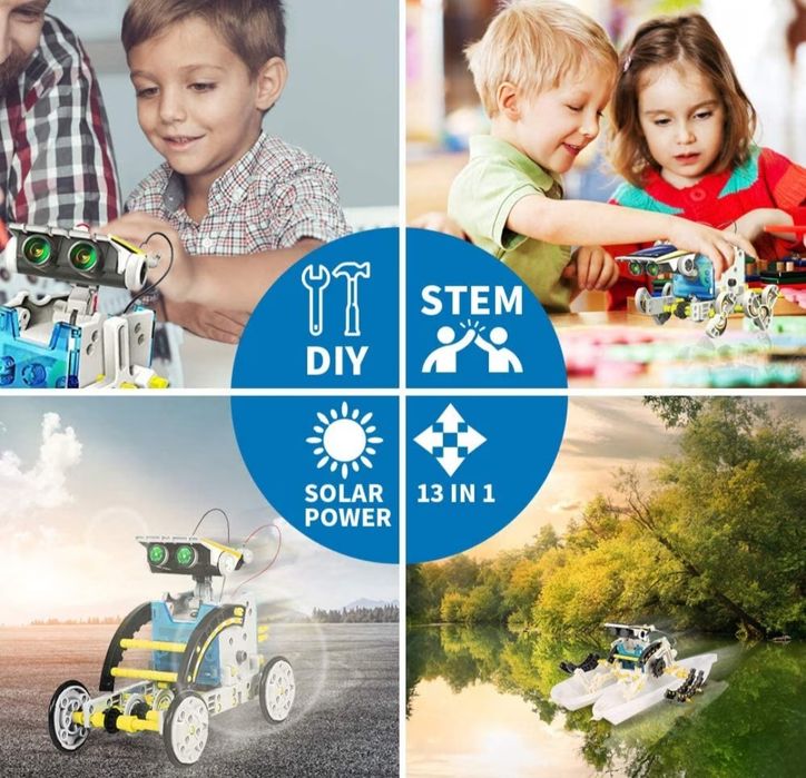 Конструктор - соларен робот 13 в 1