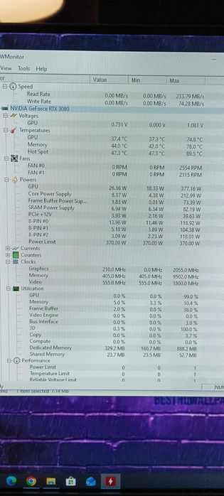 RTX 3080 Ryzen 5 5600x 32gb DDR4 2tb SSD NVMe Геймърски компютър