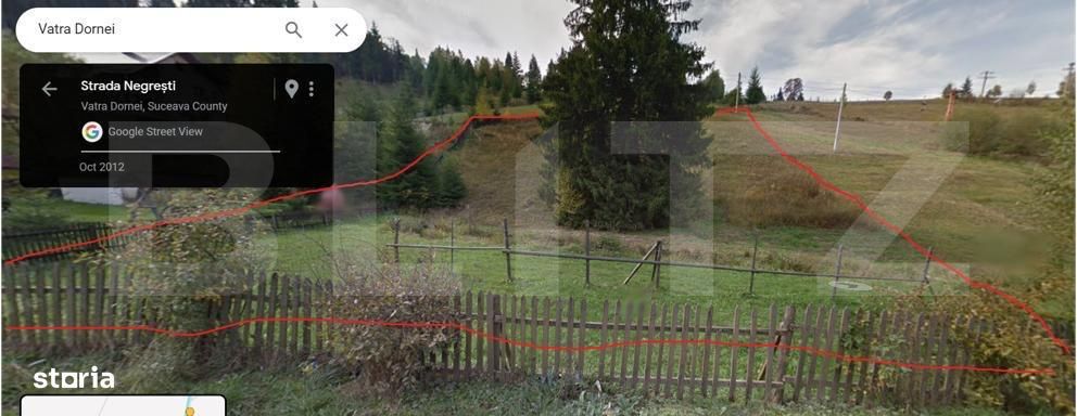 Teren intravilan, 2243 mp, zona Vatra Dornei