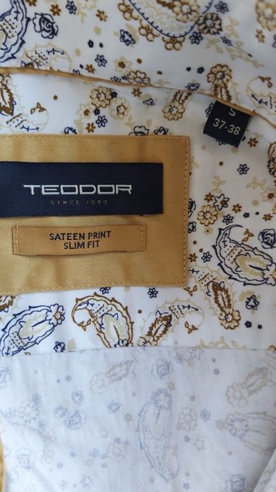 Мъжка риза с дълъг ръкав Теодор размер S 37-38