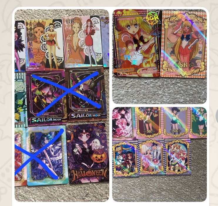 Set cartonase joc Sailor Moon