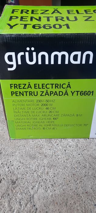 Freza electrica pentru zăpadă