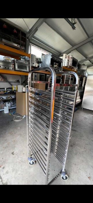 Carucior tavi inox tavi GN1/1 + masa inox 1800x700 noi