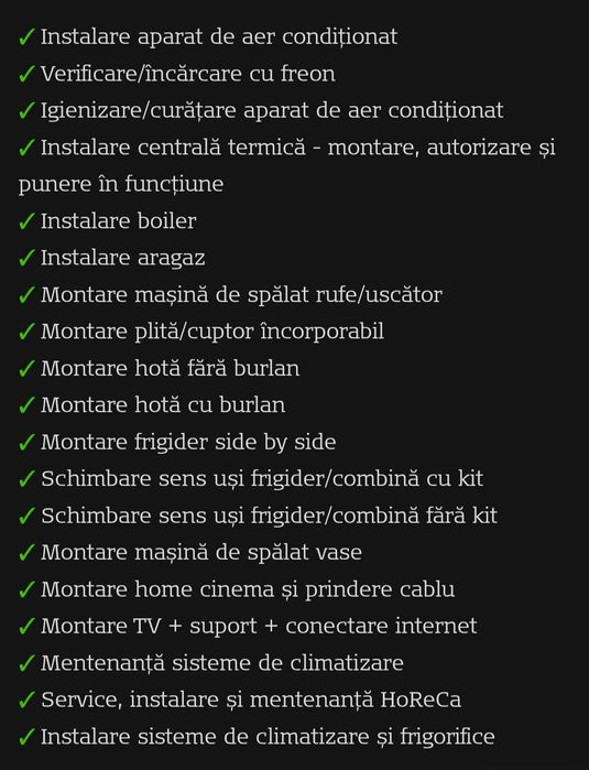 Montaj Instalatii termice ,sanitare si aer conditionat !