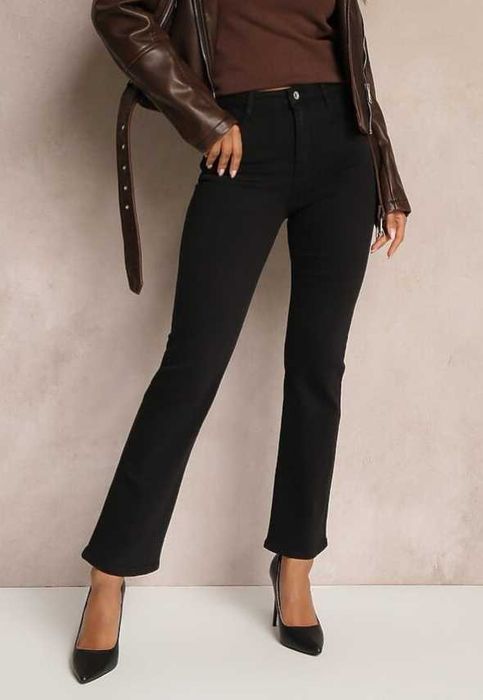 Blugi negri Noi cu talie mai inalta, model foarte frumos, XS și S