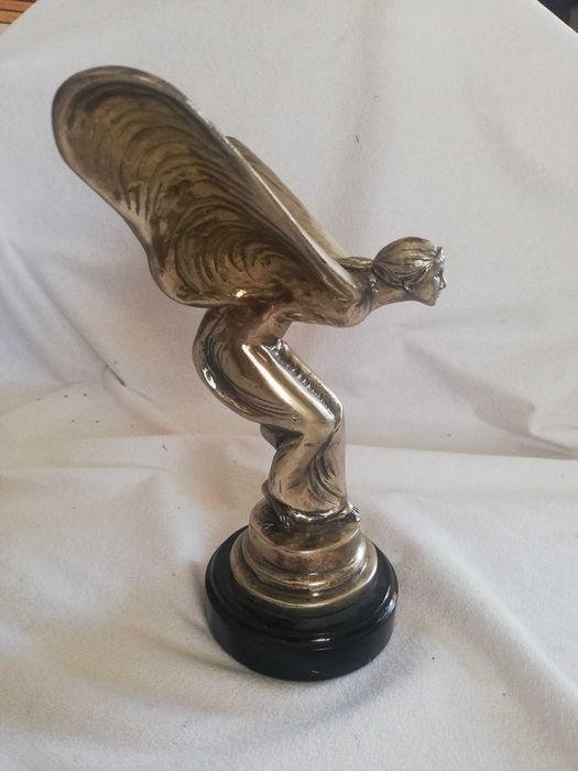 Statuetă Rolls-Royce „Spirit of Ecstasy” – Piesă Vintage de Colecție (25.5 cm, 1.6 kg)