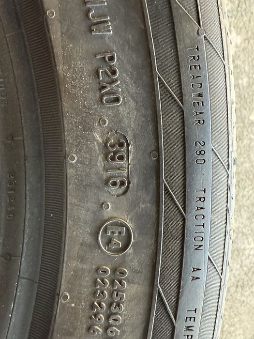 Комплект летних шин 245/50/18