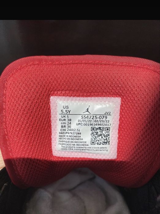 Papuci Air jordan 1 rosii-negrii
