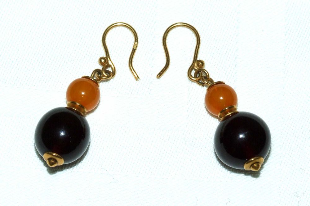 CERCEI - chihlimbar natural si argint, 5 grame, Made in Letonia, NOI