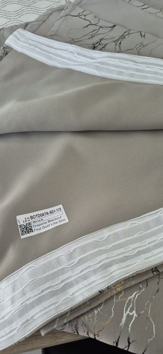 Draperii Blackout Find Gold Line Grej