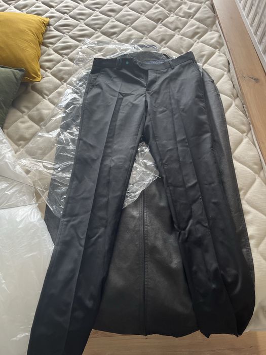 Мъжки черен стилен костюм Carducci 48 размер Slim Fit