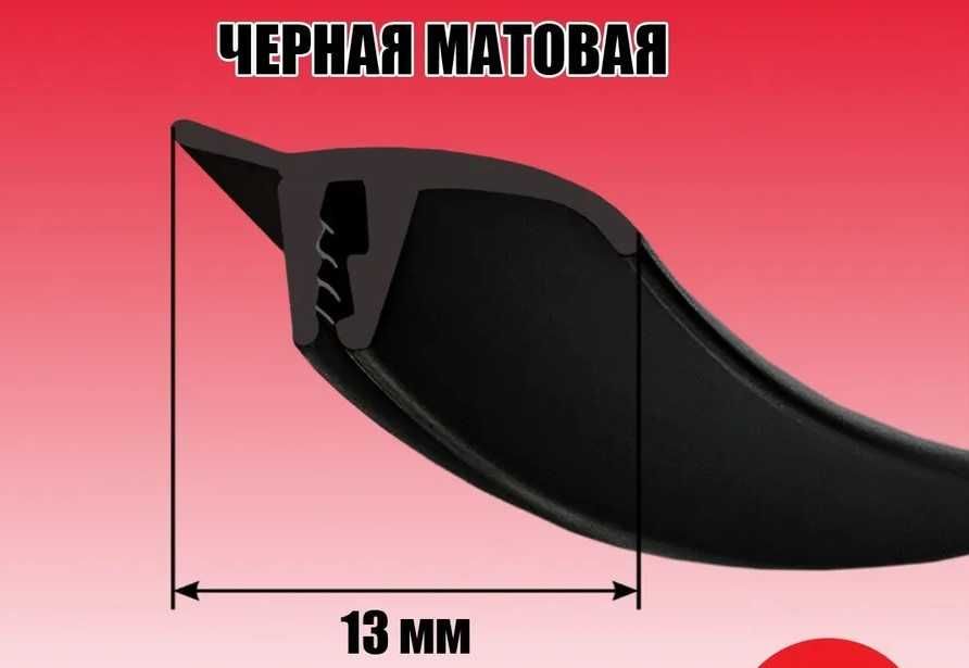 Матовая черная вставка
