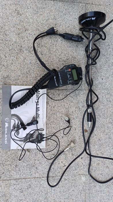 Statie Midland Alan 52 Multi + antena Midland + casti