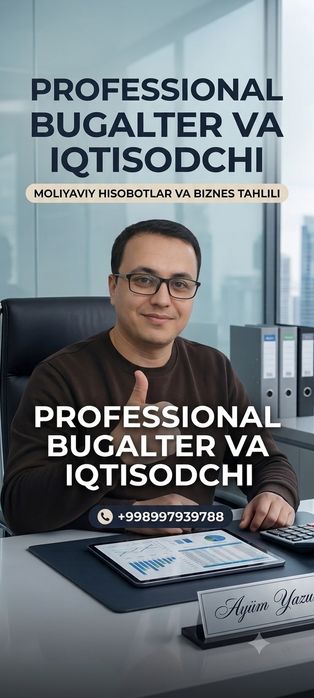 Autsorsing Buxgalter Soliq 1C Audit Hisobot MCHJ iqtsodiy hizmatlar