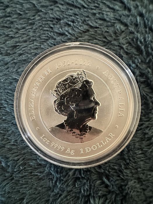 Сребърна монета Лунар Дракон 2024