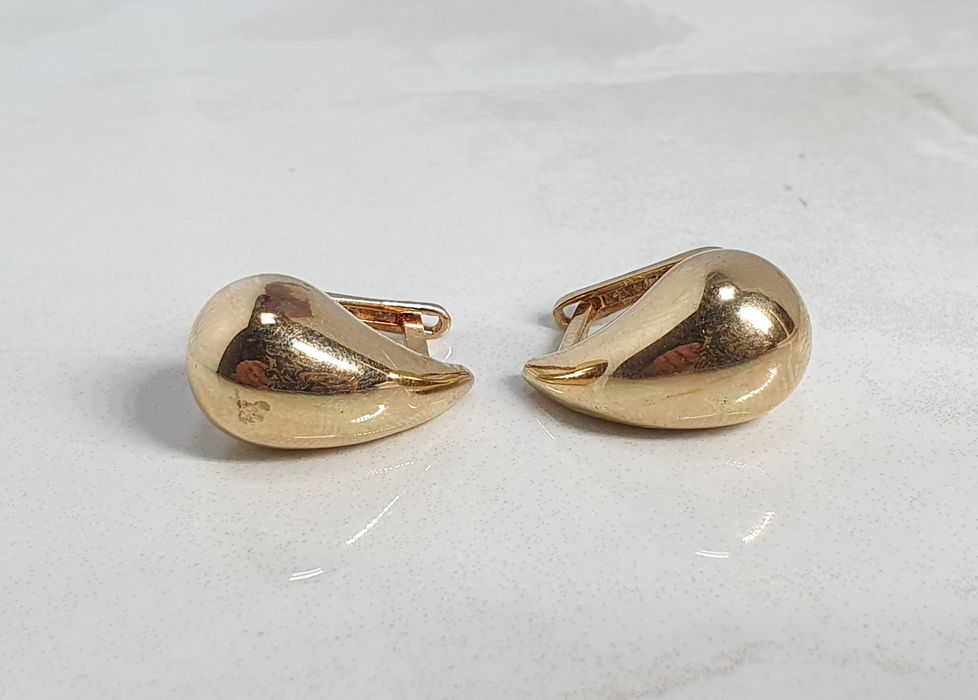 Cercei lacrimă din aur de 14K – 3,55 g