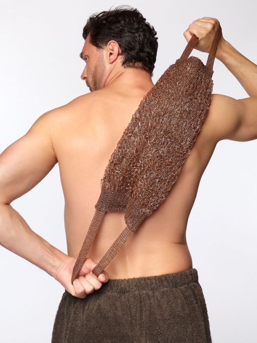 Пилинг тела мочалками