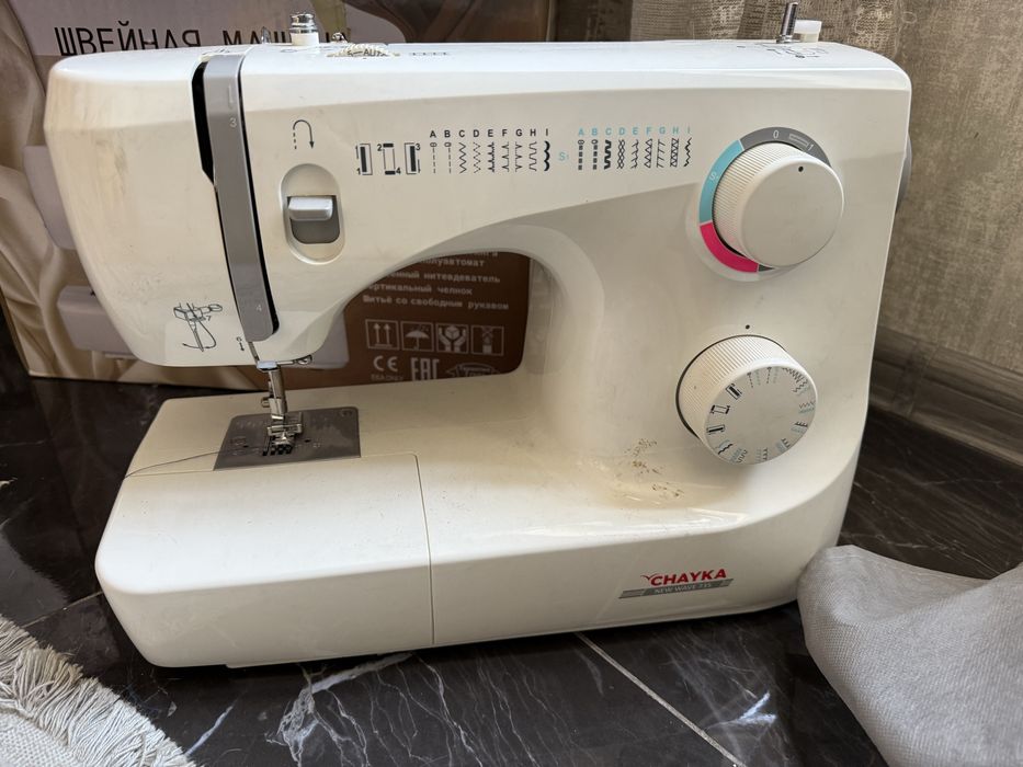 Швейная машинка чайка почти новая! Один раз только шили!