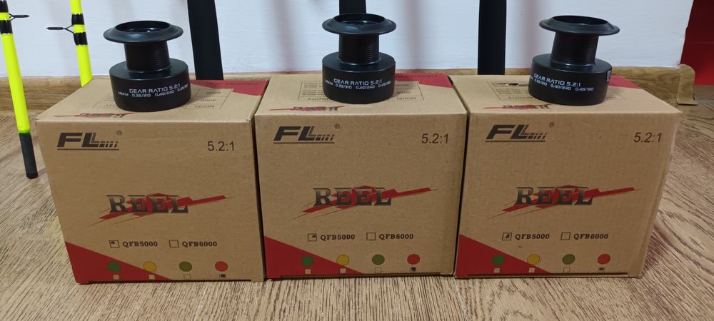 SET 3 Lansete Feeder 2.7m ROBINHAN Bolentino + 3 Mulinete FL QFB 5000