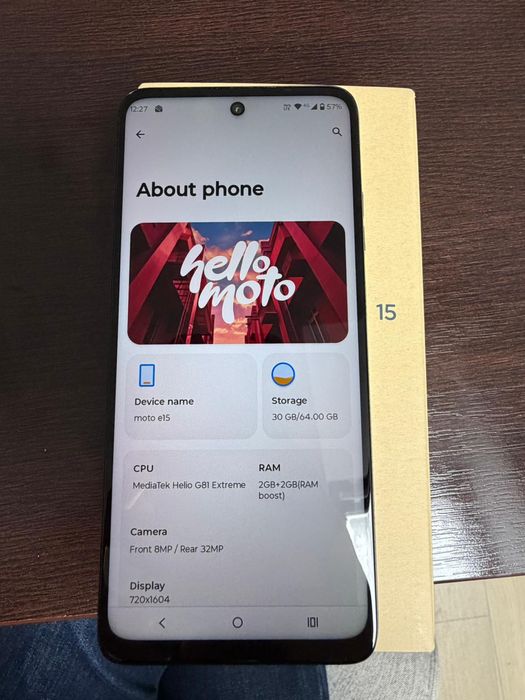 Motorola e15 ca nou - Garantie