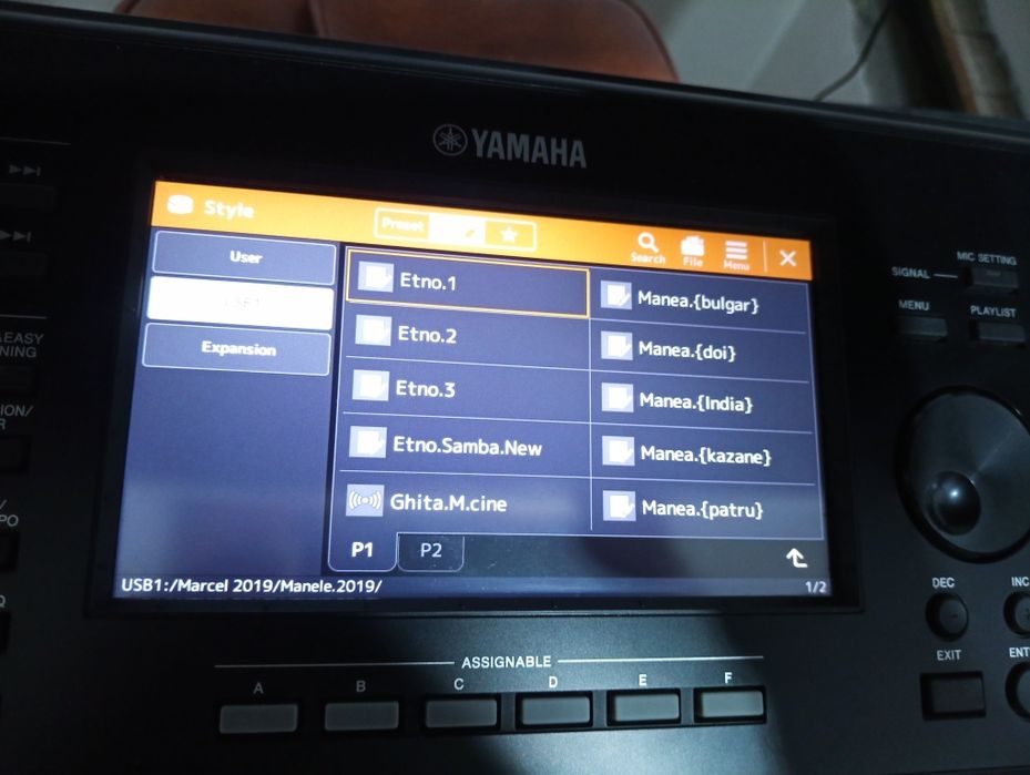 Yamaha psr sx 720 cu 2 seturi