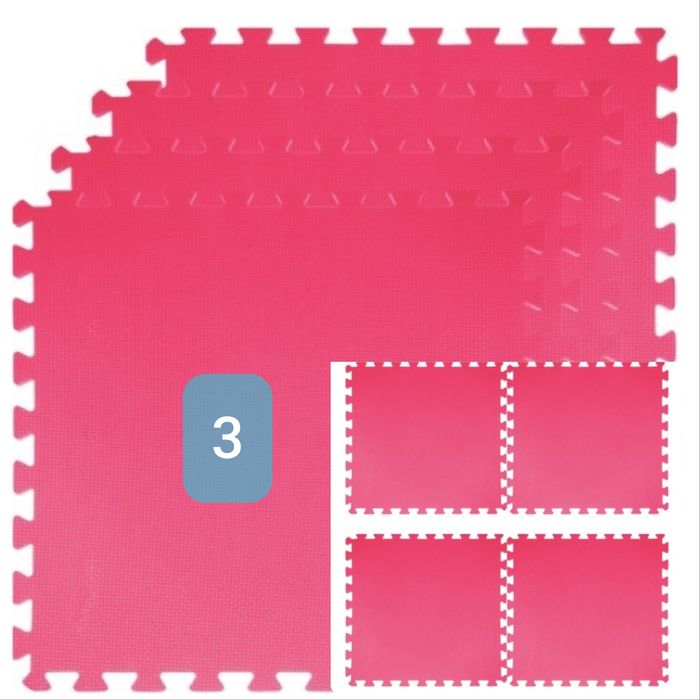 Настилка, Татами, Изработена от EVA, Комплект 60х60х1.3 см,100x100х2.5