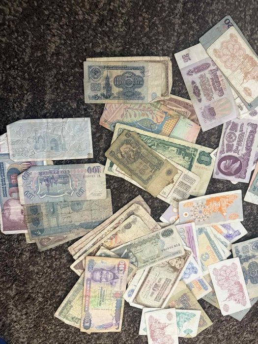 Стари чужди банкноти+монети