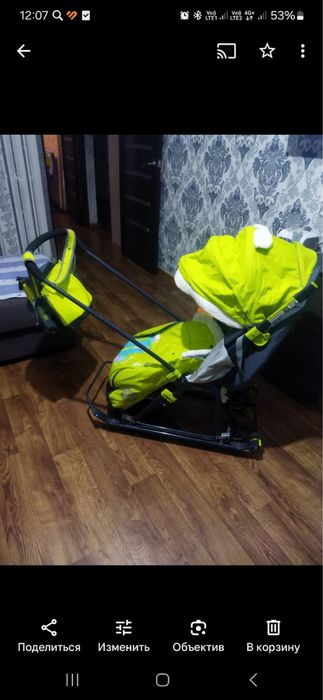 Детские санки с колесами