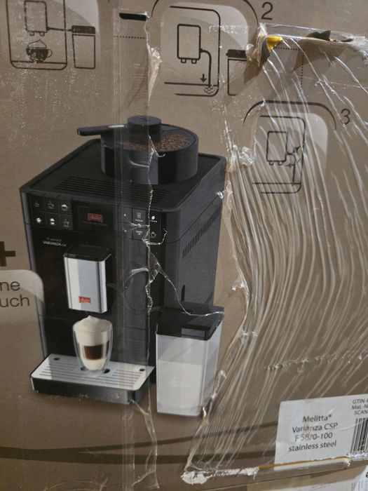 НОВ!!! Кафеавтомат Melitta Caffeo Varianza CSP (f58/0-100) 15 Bar Неръждаема стомана