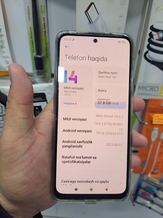 Redmi Note 10S 6/128Gb sotilyapti.