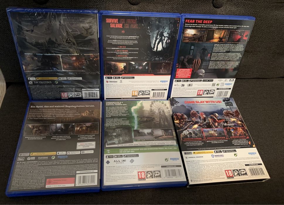 6 броя PS5 игри! Хорър пакет! Лот