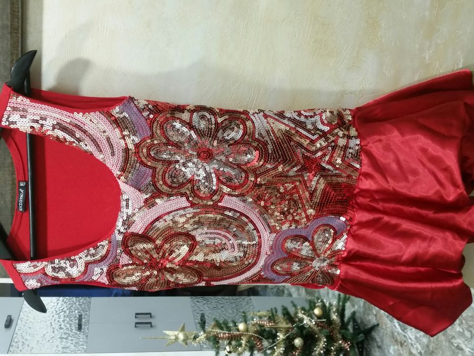 Официална рокля сатен и памук