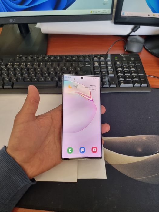 Samsung note 10+ 5G 12/256gb iwlawi zur aybi yuq tozza telefon