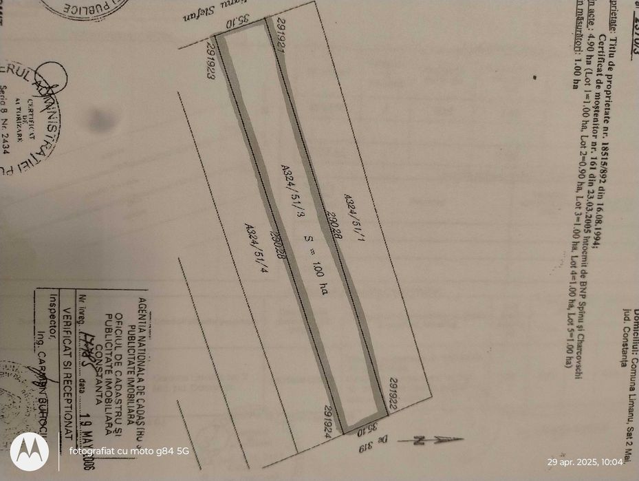 De vanzare 1Ha teren la 1,5km de Mare, Limanu-Mangalia