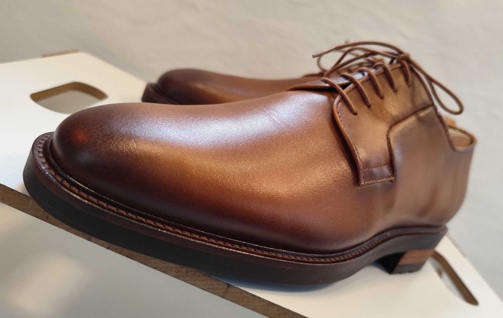 Pantofi derby 43 43.5 de lux Ortiz & Reed NOI piele naturala premium