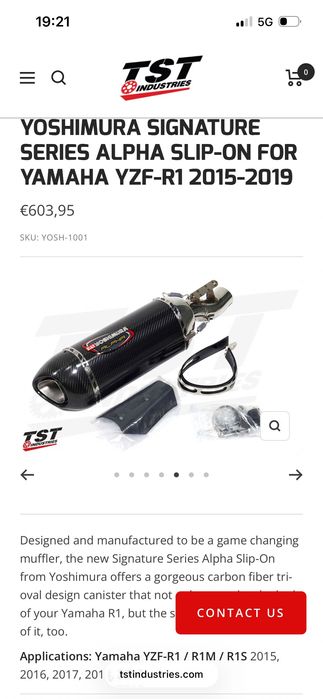 Yoshimura ауспух Yamaha