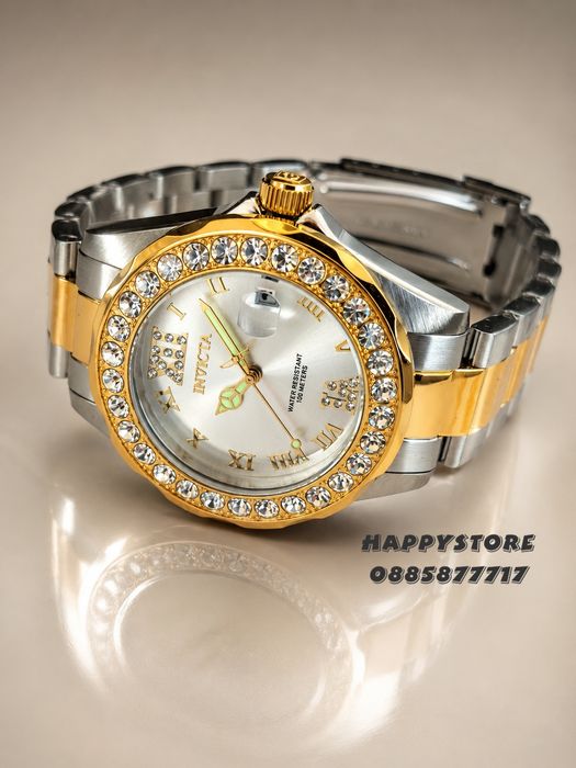 INVICTA Pro Diver silver/gold women 38 mm, Инвикта нов дамски часовник