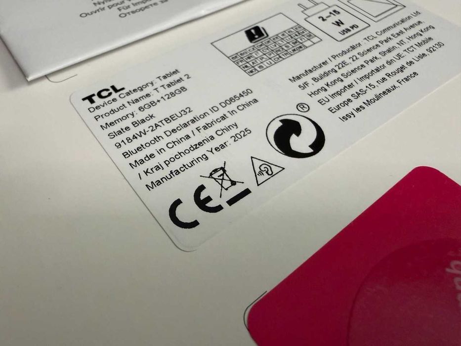 Tableta 10.1'' / TCL (T-Mobile) T Tablet 2 / 128+6 / Black / Cellular / NOUA