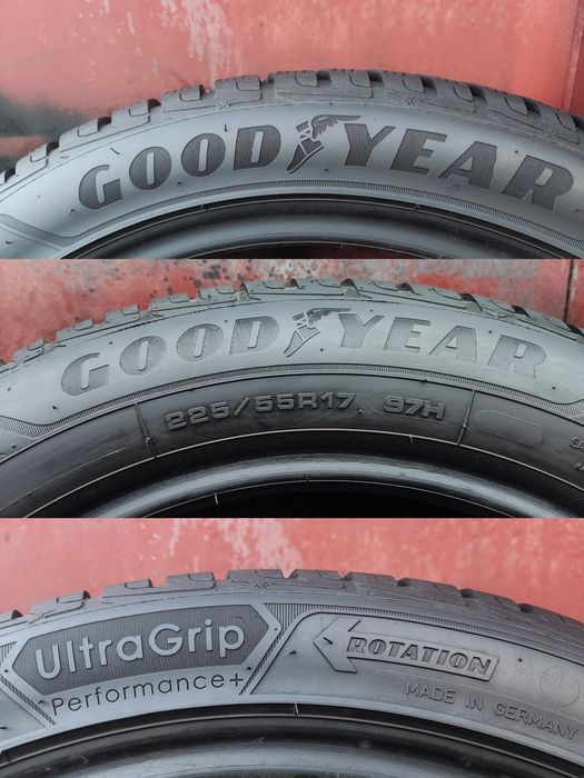 2бр. зимни гуми 225/55/17 GoodYear Ultra Grip Performance+
dot2724
