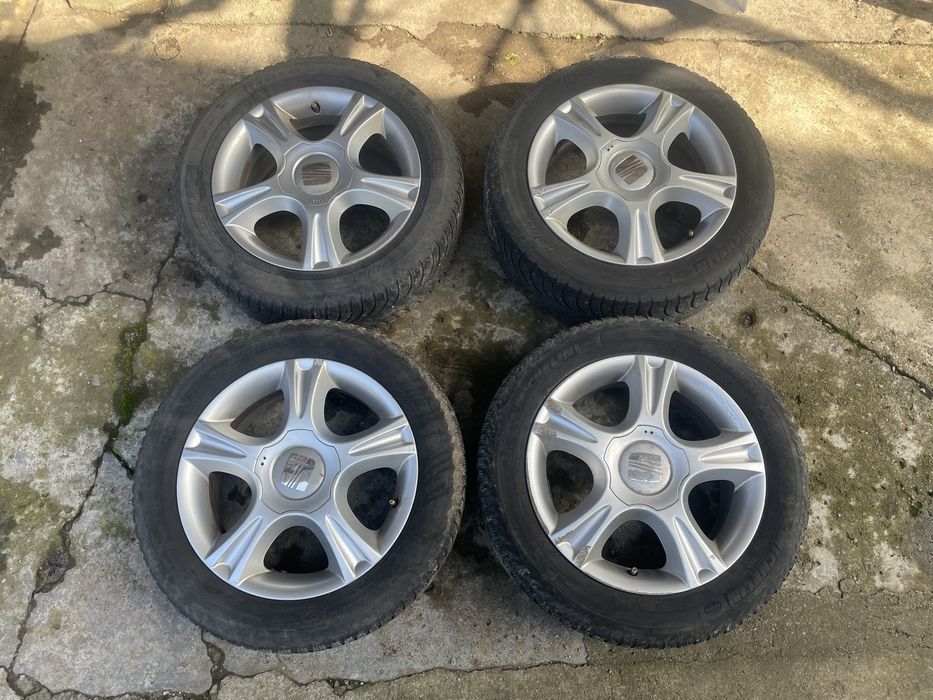 Джанти със зимни гуми Michelin Alpin 15-ски 5х100 за Seat